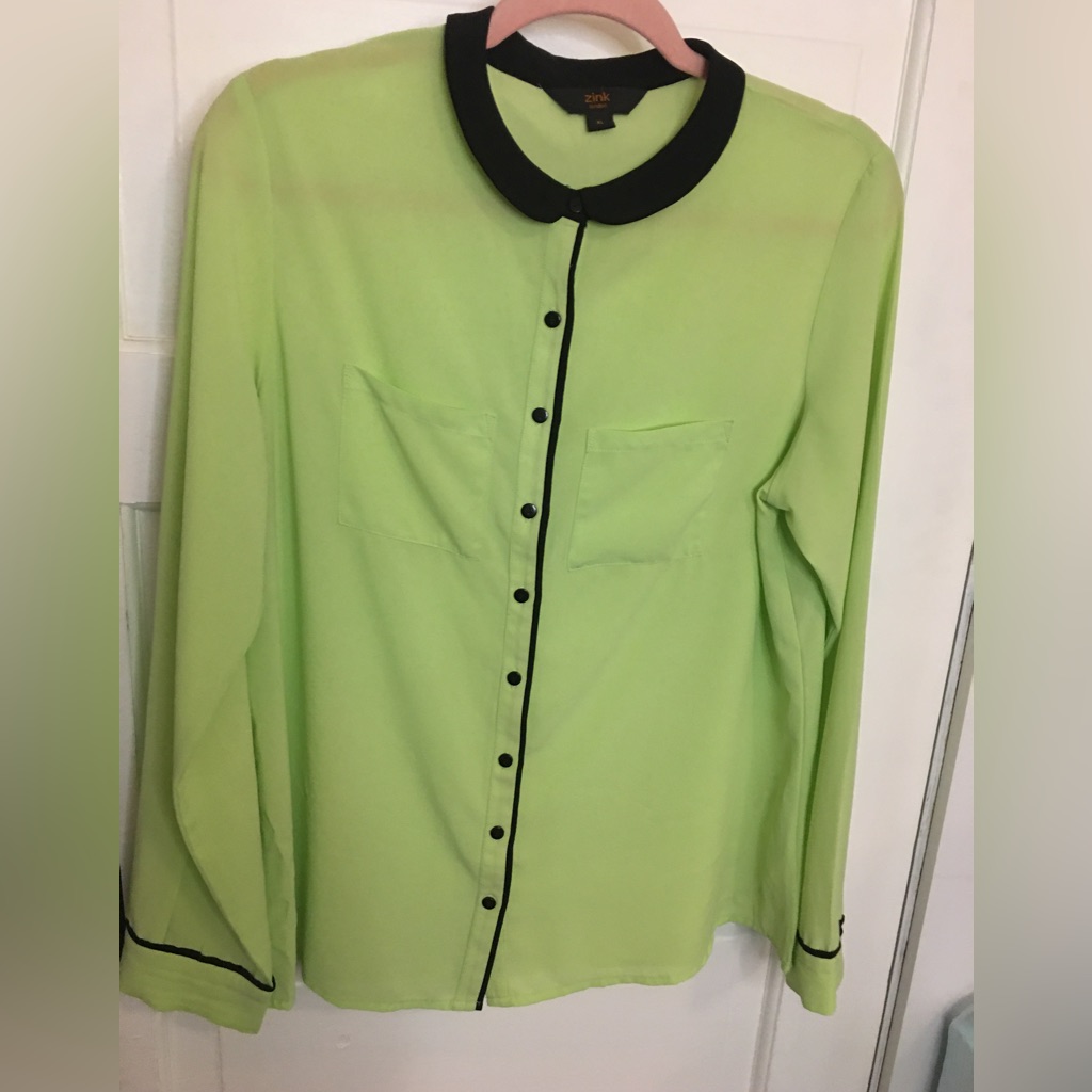 Lime Green Blouse